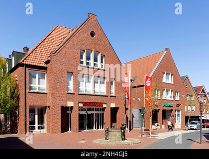 Siège régional de Sparkasse Westmuensterland, Stadtlohn, Muensterland, Rhénanie-du-Nord-Westphalie, Allemagne Banque D'Images