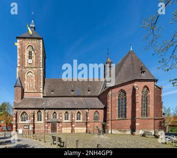 St. Église paroissiale catholique Walburga, Ramsdorf, Velen, Muensterland, Rhénanie-du-Nord-Westphalie, Allemagne Banque D'Images