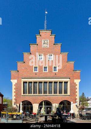Ancienne mairie de la ville de Vreden, aujourd'hui école de musique municipale, café et musée de silhouette, Vreden, Muensterland, Rhénanie-du-Nord-Westphalie, Allemagne Banque D'Images