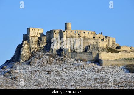 Château de Spiš, Spišský hrad, szepesi vár, Zipser Burg, Slovaquie, Slovensko, Europe Banque D'Images