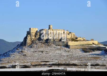 Château de Spiš, Spišský hrad, szepesi vár, Zipser Burg, Slovaquie, Slovensko, Europe Banque D'Images