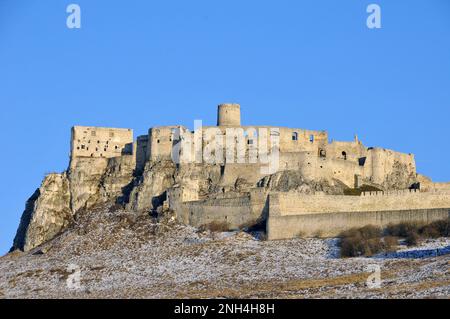 Château de Spiš, Spišský hrad, szepesi vár, Zipser Burg, Slovaquie, Slovensko, Europe Banque D'Images