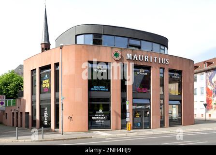 Restaurant-Pavillo Maurice, Worms, Rhénanie-Palatinat, Allemagne Banque D'Images