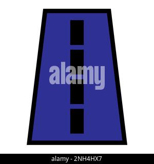 Ligne d'icône de route isolée sur fond blanc. Icône fine et plate noire sur un style moderne. Symbole linéaire et contour modifiable. Simple et parfait Illustration de Vecteur