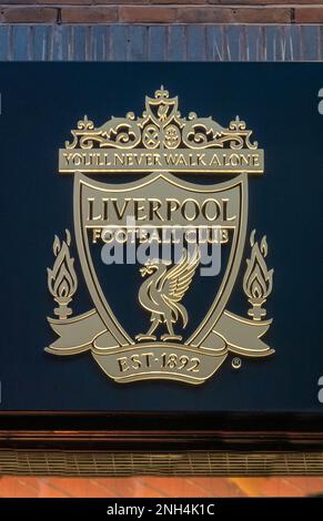 Logo du Club de football de Liverpool Banque D'Images