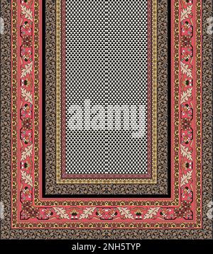 répéter multicolore décoré à la main, dessiné à la main, tracé, dessiné, ornemental sur tout le fond de la base, motif géométrique Banque D'Images