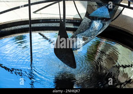 'Fontaine de Mercury' par Alexander Calder, Fondation Joan Miró, Barcelone, Catalogne, Espagne Banque D'Images