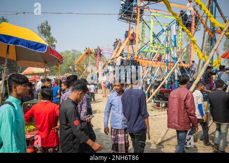 Foire de Poradaha Bangladesh Foire locale Banque D'Images