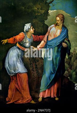 Noli me tangere. Peinture de Pontormo, après 1531, basée sur un dessin de Michel-Ange Buonarroti. Casa Buonarroti à Florence Jacopo Carucci (24 mai 1494 – 2 janvier 1557), généralement connu sous le nom de Jacopo da Pontormo, Jacopo Pontormo, ou simplement Pontormo, Casa Buonarroti mémoire célébration génie de Michel-Ange, Musée des Beaux-Arts, Italie, Italien, Banque D'Images