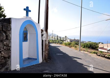 Sanctuaire votif caractéristique dans le village de Tracino, Pantelleria Banque D'Images