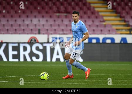 SALERNO, ITALIE - FÉVRIER 19: Nicolo’ Casale de SS Lazio en action pendant la série Un match entre les États-Unis Salerntana et SS Lazio au Stadio Arechi, Sal Banque D'Images
