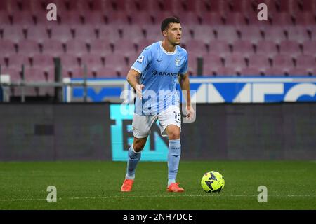 SALERNO, ITALIE - FÉVRIER 19: Nicolo’ Casale de SS Lazio en action pendant la série Un match entre les États-Unis Salerntana et SS Lazio au Stadio Arechi, Sal Banque D'Images