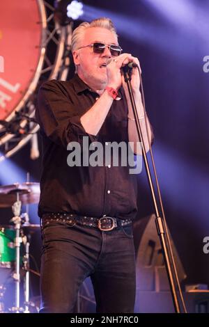 Paul McLoone des Undertones qui se produit au Wickham Festival, Hampshire, Royaume-Uni. 06 août 2022 Banque D'Images