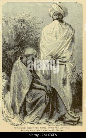 Abyssinian Priest et Monk de Cyclopedia histoire universelle : embrassant la présentation la plus complète et la plus récente du sujet en deux parties principales ou divisions de plus de six mille pages par John Clark Ridpath, 1840-1900 Date de publication 1895 Editeur Boston : Balch Bros. Volume 6 Histoire de l'homme et de l'humanité Banque D'Images