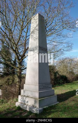 L’Obélisque de Thomas Clarkson, l’église St Mary’s, Playford, Suffolk, Angleterre Banque D'Images