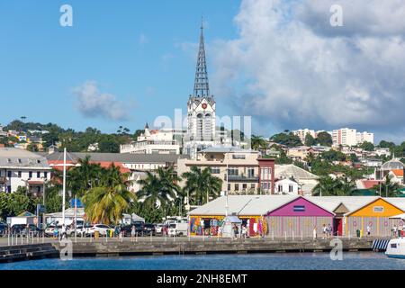 St. Cathédrale Louis (Cathédrale Saint-Louis) et centre-ville, fort-de-France, Martinique, Petites Antilles, Caraïbes Banque D'Images