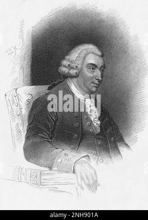 David Hume (1711-1776), philosophe, historien et économiste écossais des Lumières, mieux connu pour son système très influent d'empirisme philosophique, de scepticisme et de naturalisme. Gravure par John page (1746-1803), 1825. Banque D'Images