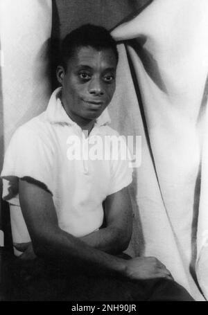 James Baldwin, écrivain et militant américain (1924-1987), photographié par Carl Van Vechten sur 13 septembre 1955. Banque D'Images