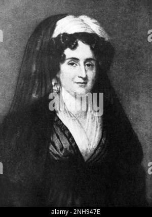 Emma Hart Willard (1787-1870) était une militante en éducation des femmes américaines qui a fondé la première école pour l'enseignement supérieur des femmes, le Troy Female Seminary à Troy, New York. Avec le succès de son école, Willard a pu voyager à travers le pays et à l'étranger pour promouvoir l'éducation des femmes./n/n. Banque D'Images