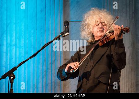 Italie, Varallo Sesia, Angelo Branduardi en concert Banque D'Images