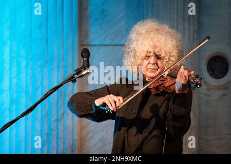 Italie, Varallo Sesia, Angelo Branduardi en concert Banque D'Images