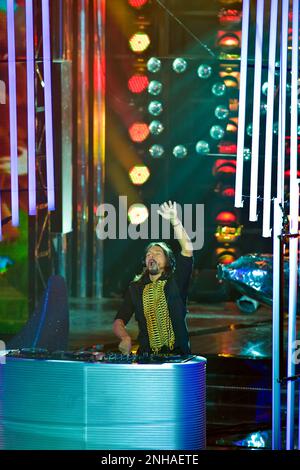 Bob Sinclar show, X-Factor 2010 Banque D'Images