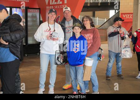 ATLANTA, GA - JANUARY 21: Fans enjoy all the activities of the 2023 Braves  Fest on January 21, 2023 at The Battery and Truist Park in Atlanta,  Georgia. (Photo by David J.