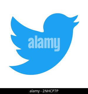 Logo de twitter. Icône de réseaux sociaux populaires. Vecteur éditorial Illustration de Vecteur