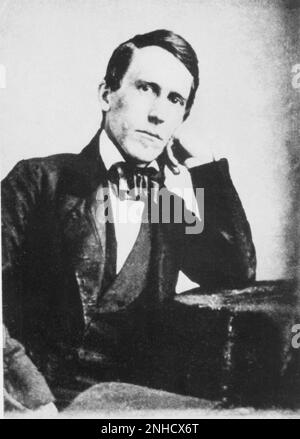 1859 CA, États-Unis. : Le compositeur de musique américain STEPHEN FOSTER ( 1826 - 1864 ) - COMPOSITORE - MUSICISTA - MUSICA CLASSICA - classique - ballades populaires - cravate - cravatta - papillon - collier - colletto ---- Archivio GBB Banque D'Images