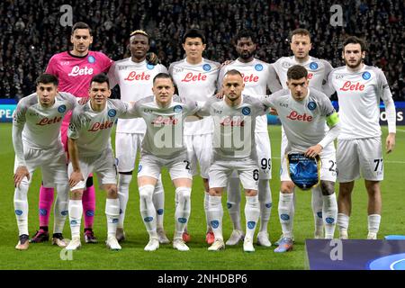 Francfort-sur-le-main, Allemagne. 21st févr. 2023. FRANCFORT - les joueurs de SSC Napoli avant le match de l'UEFA Champions League Round de 16 entre Eintracht Frankfurt et SSC Napoli au stade Bank Park d'Allemagne sur 21 février 2023 à Francfort-sur-le-main, en Allemagne. AP | Dutch Height | GERRIT OF COLOGNE Credit: ANP/Alay Live News Banque D'Images