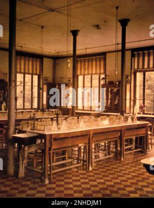 1905 environ , Paris , France : L'INSTITUT PASTEUR , fondé par le célèbre scientifique français, chimicien et microbiologiste LOUIS PASTEUR ( Dole 1822 - Villeneuve-l'Etang 1895 ) - SCIENZIATO - ANTIRABBICA - PASTEURISATION - VACCINATION - PASTORIZAZIONE - VACCINAZIONE - FONOMIORE della MICRIBOIA - IMMMONOLOGICO - monologico - monologico - monologico - MONOLOGICO- MICROBIOLOGIE - monologico - monologico - monologico - monologico - monologico Archivio GBB Banque D'Images