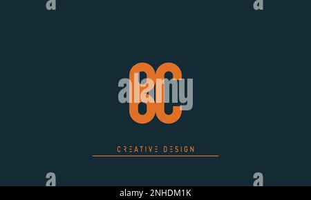Lettres de l'alphabet initiales Monogram logo BC , CB Illustration de Vecteur