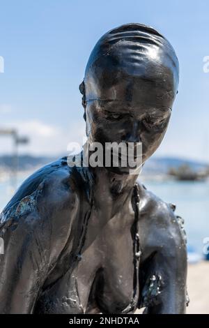 LA SPEZIA, LIGURIE/ITALIE - AVRIL 19 : Siren du golfe des poètes sculpture à la Spezia Ligurie Italie sur 19 avril 2019 Banque D'Images