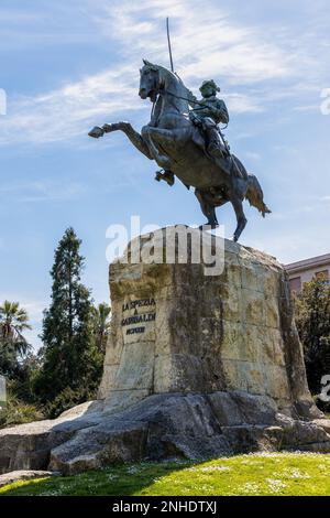 LA SPEZIA, LIGURIE/ITALIE - AVRIL 19 : Monument à Garibaldi à la Spezia Ligurie Italie sur 19 avril 2019 Banque D'Images