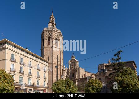 VALENCIA, Espagne - 27 février : El Micalet Tour de la cathédrale de Valence en Espagne le 27 février 2019 Banque D'Images