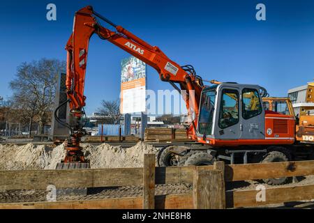 Travaux de construction, Kulturforum, Potsdamer Strasse, Tiergarten, Mitte, Berlin, Allemagne Banque D'Images