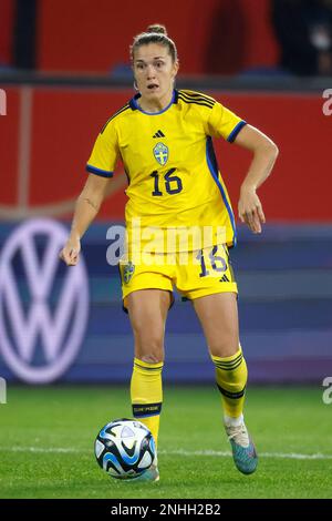 Duisburg, Fussball, Frauen, Deutschland - Schweden 0:0 21.02.2023 Fillipa ANGELDAL (SWE) ** gemäß den Vingaben des DFB ( Deutscher Fußball Bund ) est Banque D'Images