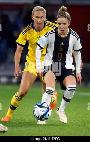 Duisburg, Fussball, Frauen, Deutschland - Schweden 0:0 21.02.2023 Svenja HUTH (GER) RE.- ** gemäß den Vingaben des DFB ( Deutscher Fußball Bund ) est Banque D'Images