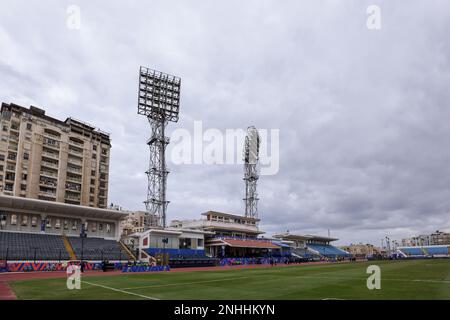 Égypte, Alexandrie - 21 février 2023 - Vue générale du stade d'Alexandrie pendant la coupe d'Afrique des Nations TotalEnergies des moins de 20 ans Egypte 2023 GR Banque D'Images