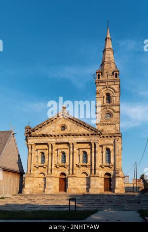 Besakana chappel, église dans le centre historique du palais royal complexe Rova d'Antananarivo, Madagascar Banque D'Images