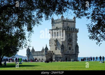 Tour Belém à Lissabon/Portugal Banque D'Images