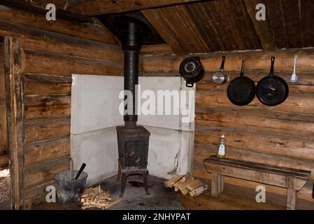 Ventebuhytta est une cabane de montagne gérée par la DNT à Dividalen dans le parc national de Dividal de Øvre, dans la municipalité de Målselv, dans la province de Troms, en Norvège. Banque D'Images