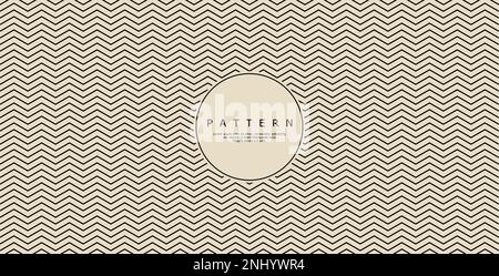 Motif abstrait en zigzag à vagues droites. Vecteur de motif de flèche géométrique. Illustration de Vecteur