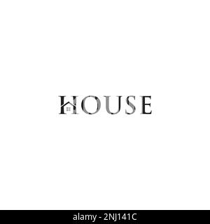 Logo de la maison ou dessin de mot-symbole Illustration de Vecteur