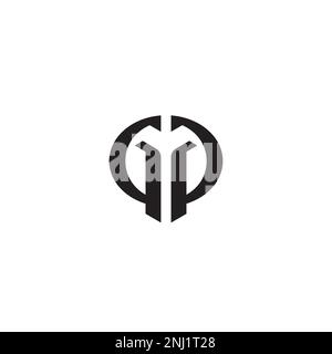 Logo ou icône lettre GP, GG ou PP Illustration de Vecteur