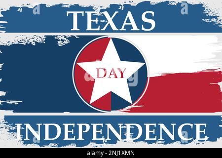 Texas Independence Day, illustration vectorielle d'arrière-plan moderne Illustration de Vecteur