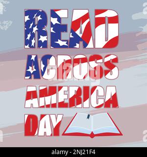Lisez l'illustration vectorielle de fond moderne de Across America Day Illustration de Vecteur