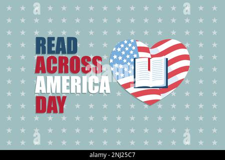 Lisez Across America Day, modèle pour l'arrière-plan, illustration vectorielle d'arrière-plan moderne Illustration de Vecteur