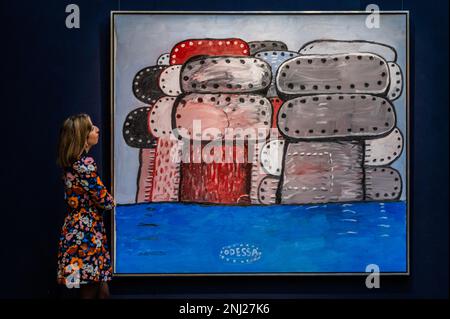 Londres, Royaume-Uni. 22nd févr. 2023. Philip Guston, Odessa, £2-3m - Un aperçu de Sotheby's Auctions of Modern & Contemporary Art à Londres. Crédit : Guy Bell/Alay Live News Banque D'Images