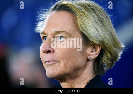 International féminin, Schauinsland-Reisen-Arena Duisburg; Allemagne - Suède; entraîneur national Martina Voss-Tecklenburg (GER) Banque D'Images